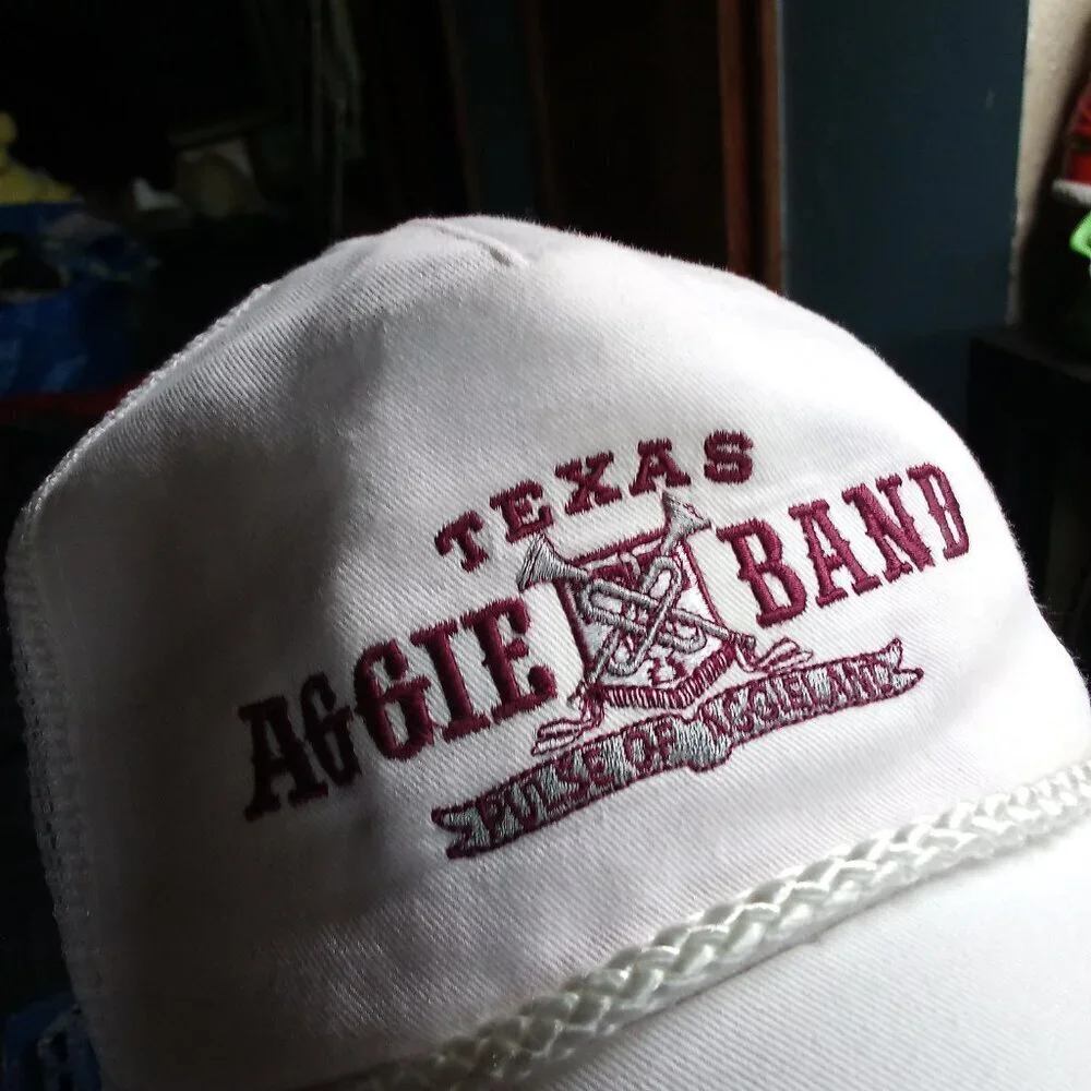 Vintage Texas Aggie Band Rope Snap Trucker Hat Cap